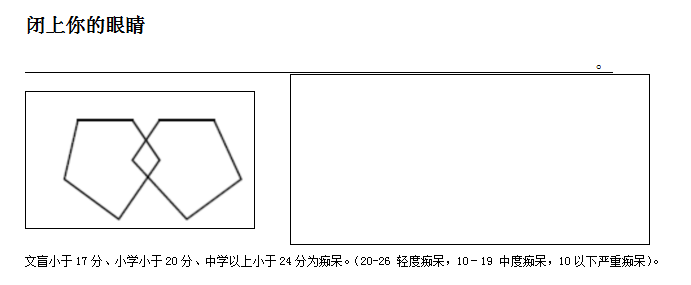 简易智能状态评定表（MMSE）2